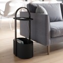 Table d'appoint design métal rangement cables umbra hub