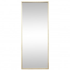 grand miroir mural rectangulaire xl cadre bois clair hubsch