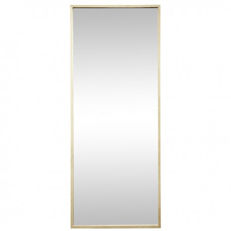 grand miroir mural rectangulaire xl cadre bois clair hubsch