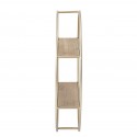 bloomingville etagere murale ronde metal dore bois