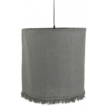 suspension lin gris franges ib laursen