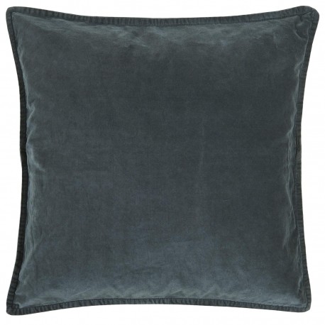 Housse de coussin velours carrée IB Laursen bleu