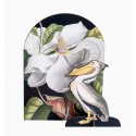 sculpture deco en carton studio roof pop out card pelican romantique