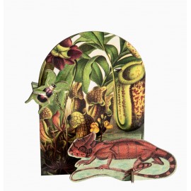 decoration en carton a poser studio roof lezard extravaganza pop out