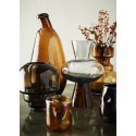 madam stoltz vase verre souffle marron forme organique