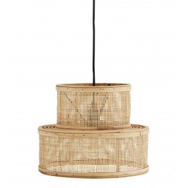 madam stoltz suspension ronde rotin cannage