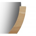 umbra mira miroir mural rond bois clair demi cercle style chic
