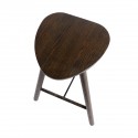muubs tabouret de bar epure bois massif chene teinte