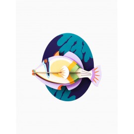 decoration murale carton poisson picasso studio roof