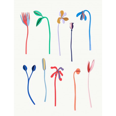 fleurs decoratives en carton studio roof giant bouquet