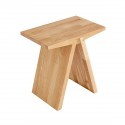 muubs tabouret design epure bois chene clair massif