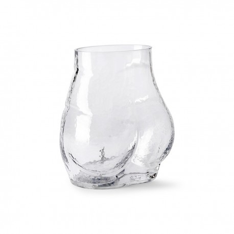 hk living bum vase fesses verre transparent