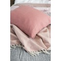plaid rose pale coton ib laursen 160 x 130 cm