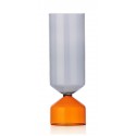 Vase design verre bicolore Ichendorf Bouquet ambre gris