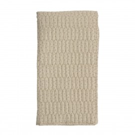 bloomingville plaid matelasse motif floral delicat ecru beige