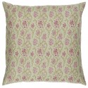 taie d oreiller coton imprime vintage fleurs vert rouge ib laursen
