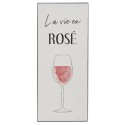 plaque decorative cuisine metal vintage vin la vie en rose ib laursen