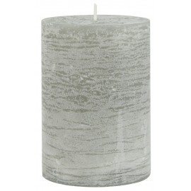 bougie cylindre rustique gris clair ib laursen