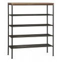 etagere industrielle a poser metal noir bois ib laursen