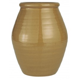 Jarre pot de fleur grés emmaille IB Laursen jaune