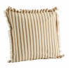 Gestreifter Kissenbezug aus Baumwolle von Madam Stoltz