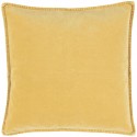 housse de coussin velours jaune clair pastel ib laursen 50 x 50 cm
