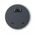 umbra hub miroir rond mural gris caoutchouc d 61 cm