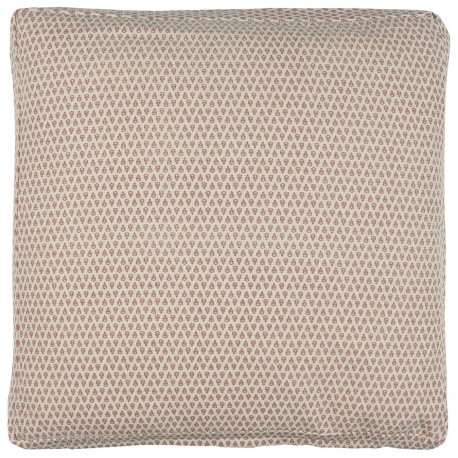 housse de coussin carree galette chaise coton imprime rose ib laursen
