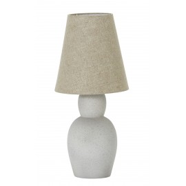 house doctor orga lampe de salon ciment lain beige chic design epure