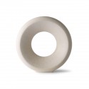 hk living vase cercle gres blanc mouchete