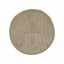house doctor coussin de chaise rond chic velours cotele beige