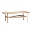 hubsch table basse rectangulaire design contemporain bois clair