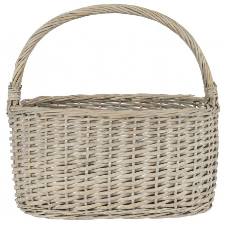 panier tresse ovale saule gris anse ib laursen