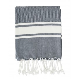 madam stoltz fouta serviette de hammam bleu