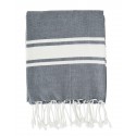 madam stoltz fouta serviette de hammam bleu
