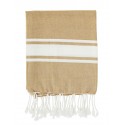 serviette de hammam fouta madam stoltz beige