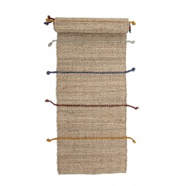 bloomingville tapis long jute franges de couleur clas