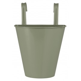 cache pot metal zinc a suspendre au mur vert ib laursen