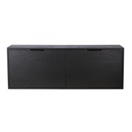 hk living meuble modulable contemporain bois noir element b tiroirs