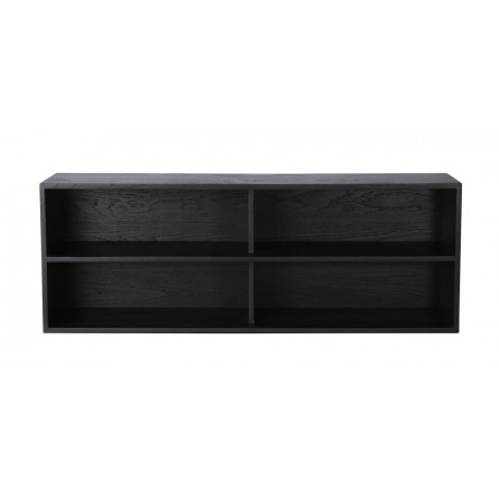 hk living meuble etagere modulable bois noir element a
