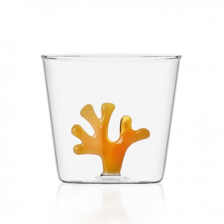 verre a eau gobelet ichendorf borosilicate corail orange coral reef