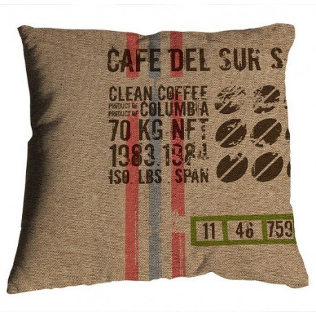 Coussin original déco récré bonjour mon coussin 35 x 35