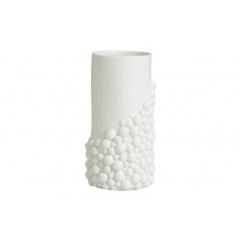 vase tube ceramique texturee blanc nordal naxos