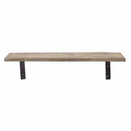bloomingville etagere murale planche de bois brut recycle