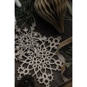 decoration de sapin bois flocons de neige ib laursen