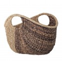 bloomingville grand panier tresse 2 poignees herbes de bakouan dicte