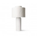 hk living lampe de table polyresine blanche design annees 60 s gesso