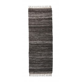 house doctor tapis long brun coton jute laine tisse main hafi