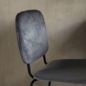 Chaise velours gris House Doctor Comma