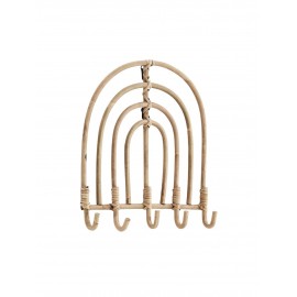 madam stoltz patere murale rotin vintage campagne